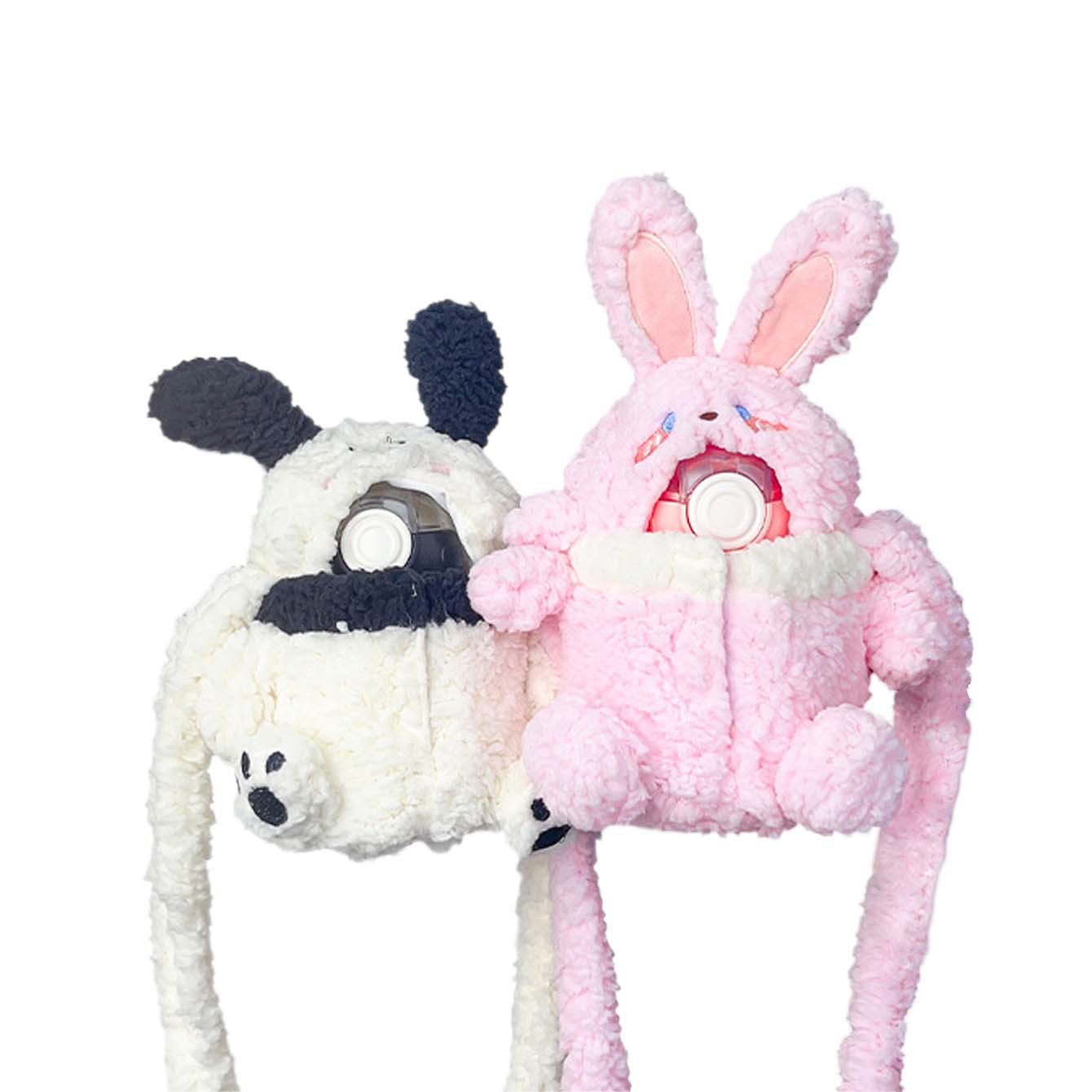 Cute and good-looking water cup protective plush case, portable shoulder strap, crossbody, children's anti-scald and anti-drop plush decoration Specification image