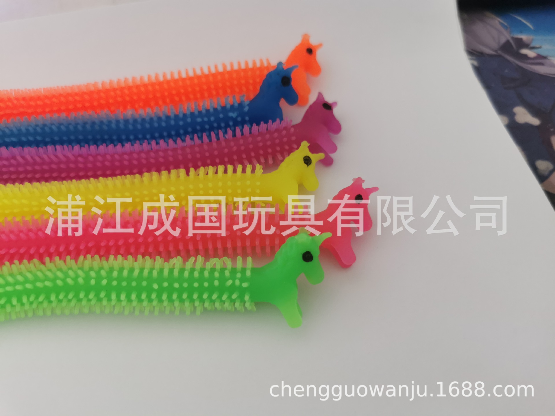 tpr独角兽厂家供应减压面条产品外贸拉拉乐发泄新奇玩具产品图