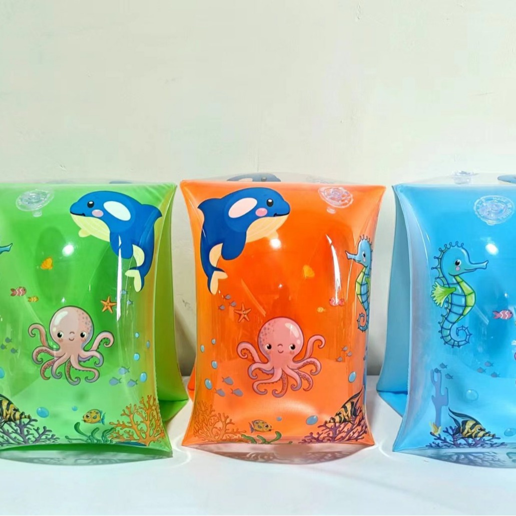 虹雨厂家直销经典大号透明儿童游泳辅助手臂圈