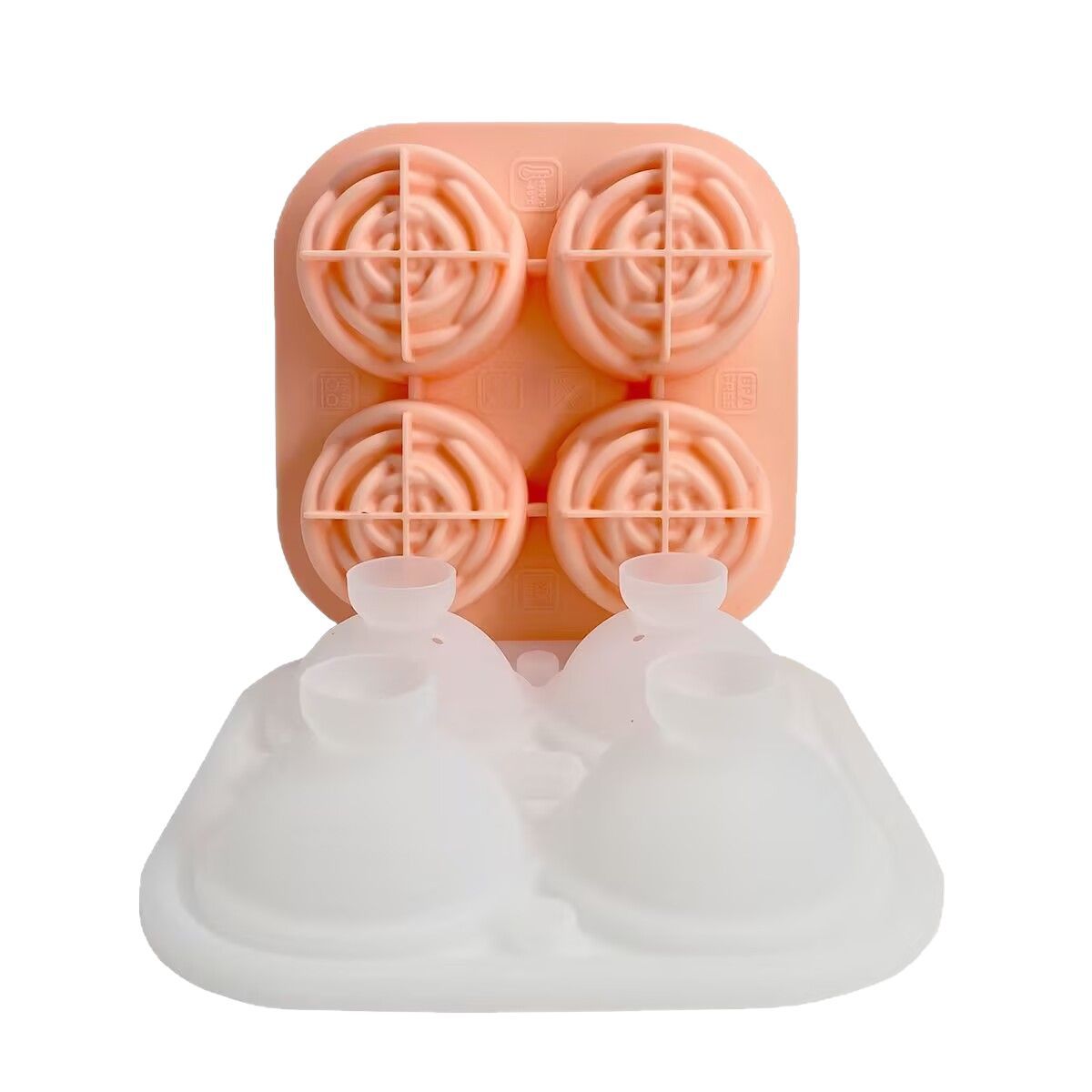 Rose ice cubes, ice hockey cube trays, spherical molds, food-grade silicone ice makers, household magic tools, whisky ice boxes Item Picture