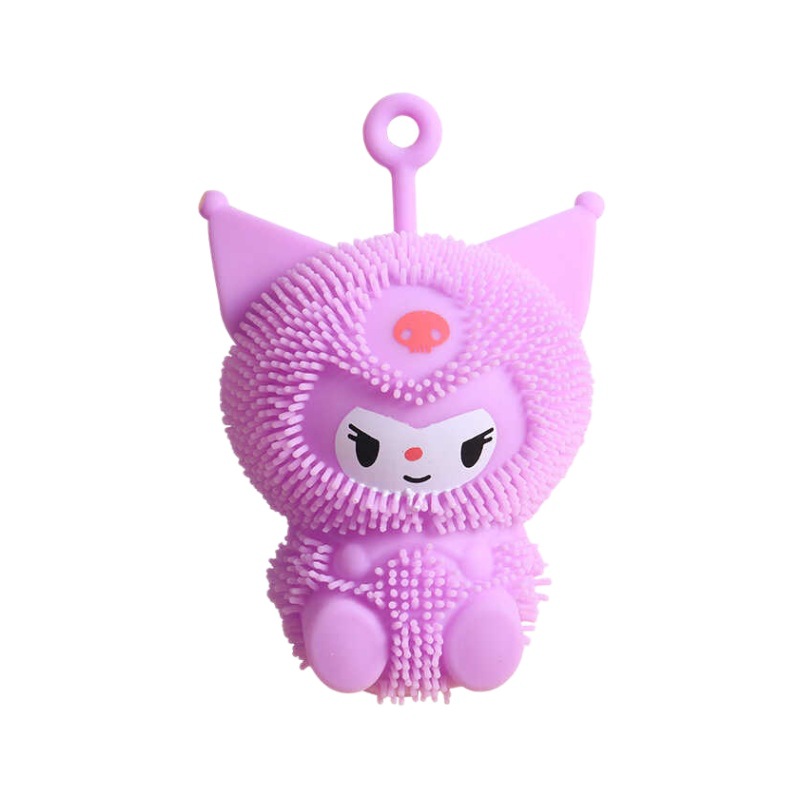 Stress-relieving hanging rope, Kuromi glowing toy, Sanrio Slow Rebound strawberry cartoon, cute for boys and girls to relieve stress Item Picture