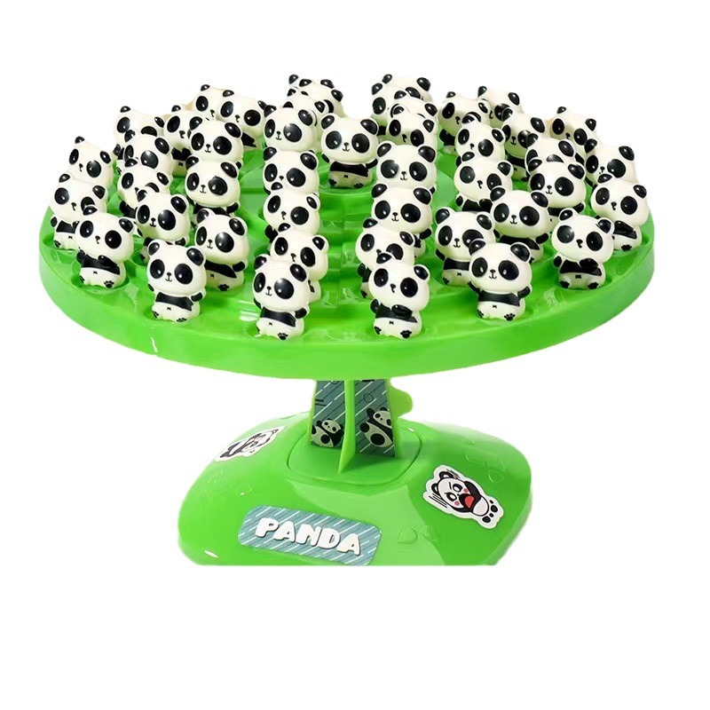 Children's two-person battle panda Balance tree Balance Astronaut puzzle board game, children's parent-child interactive toy Item Picture