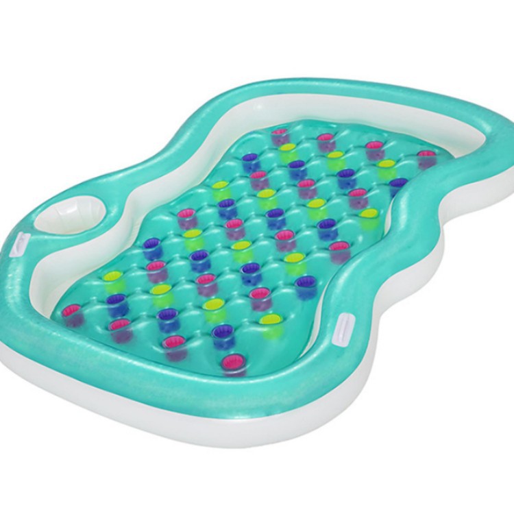 The adult version of the game floating pad, swimming pool air cushion bed, inflatable floating water drainage, is a magic tool that can be inflated Item Picture