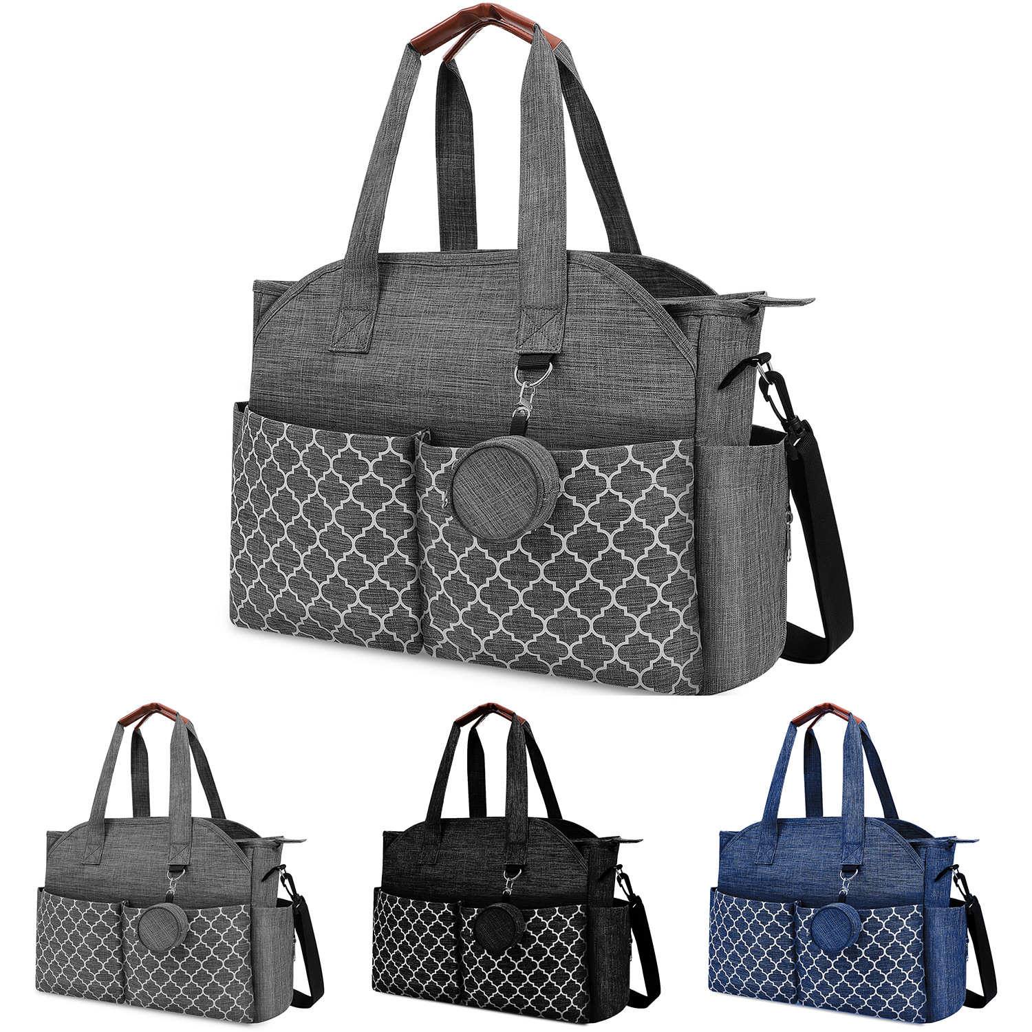 妈咪包/Baby/丰收箱包厂/化妆包/绗缝包白底实物图