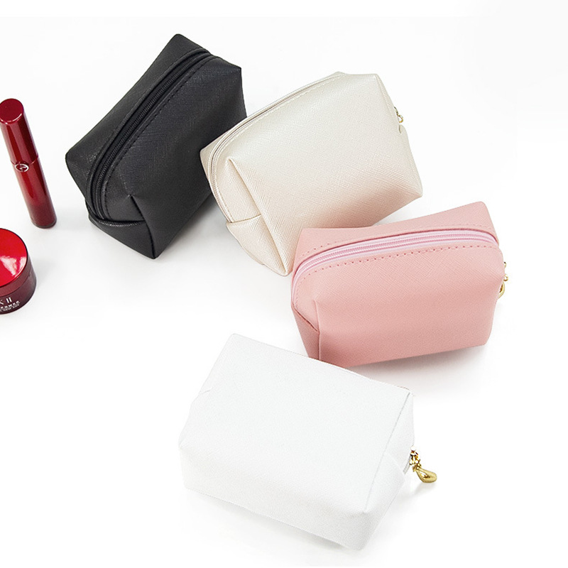 Wholesale of popular pu portable square waterproof and cute travel toiletry and storage bags for women in foreign trade Specification image