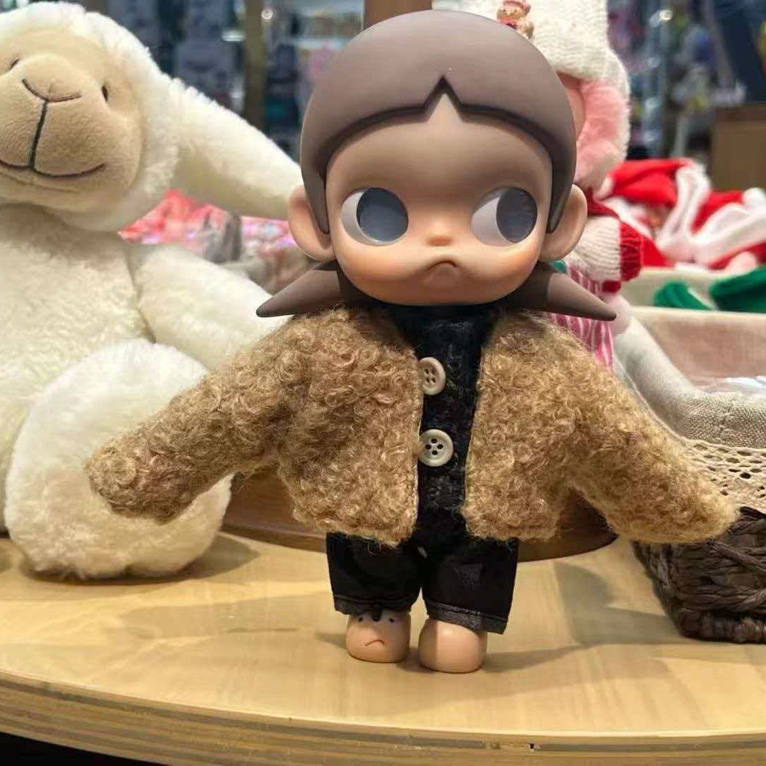 仅娃衣嘎子姐蓬松羊羔毛外套卷毛大衣百搭秋冬衣服换装