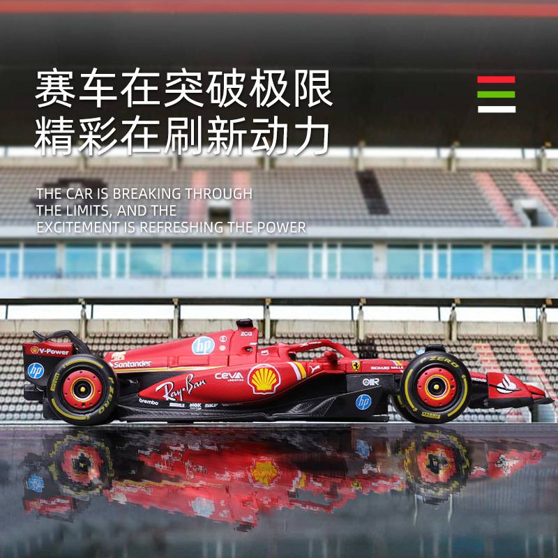 2024 1:43 scale replica Ferrari F1 car model SF-24 metal racing toy car model alloy wholesale details Picture