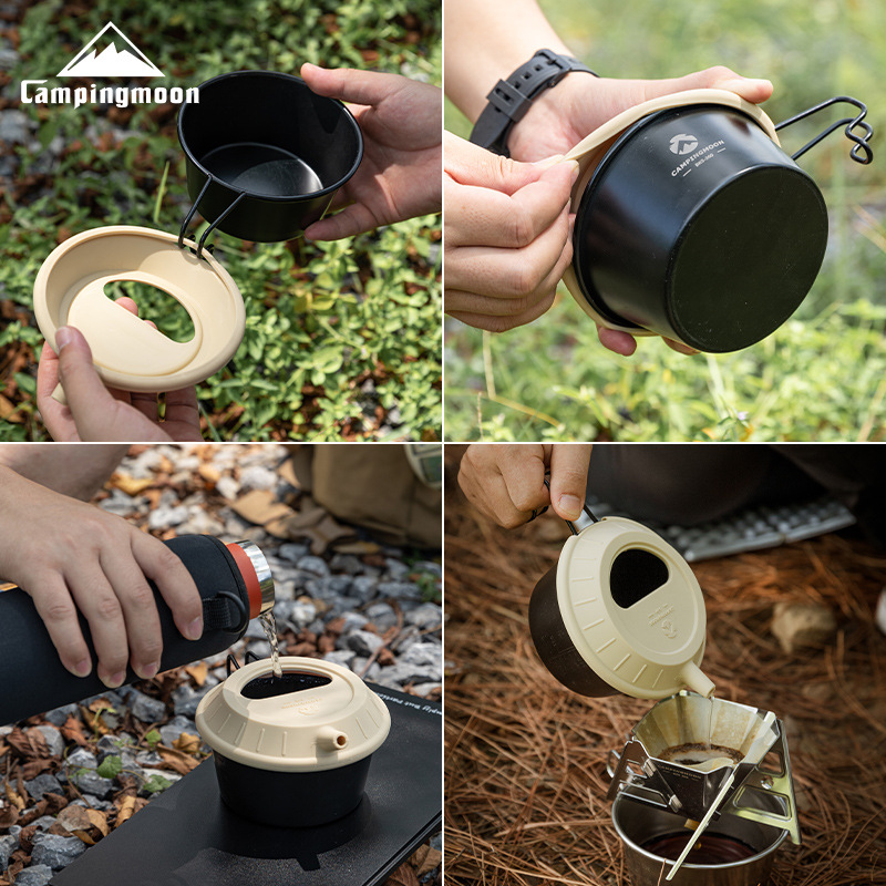 Koman S-GH Sherla food-grade silicone lid, camping coffee hand-brewed lid, Sherla bowl universal lid Specification image