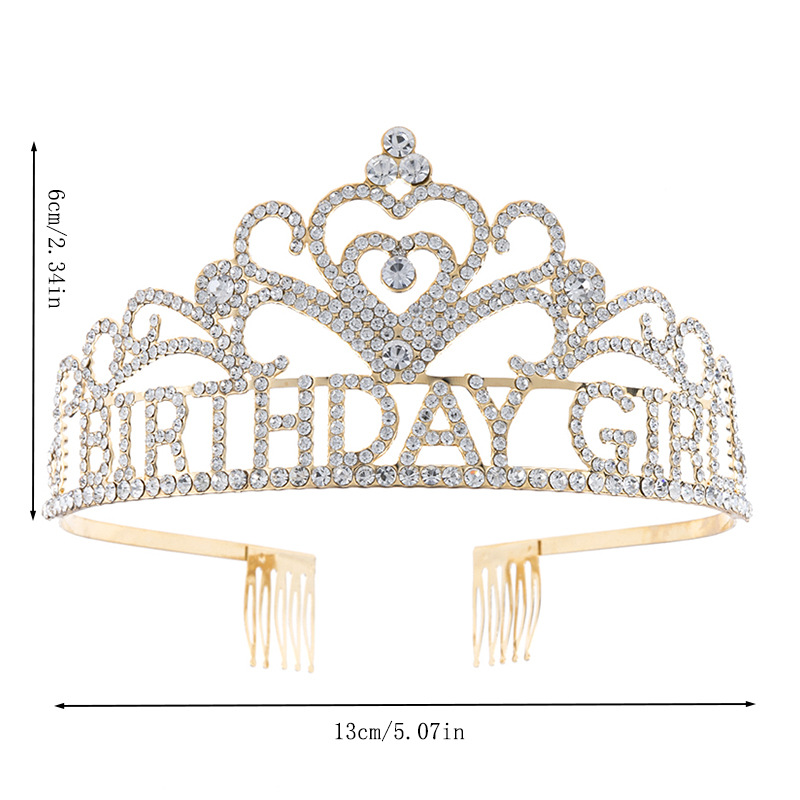 皇冠儿童/饰品/皇冠/王冠/锆石皇冠白底实物图