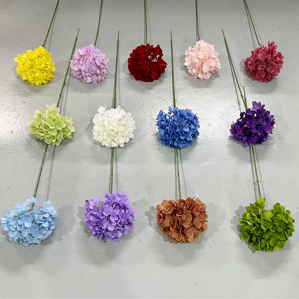 仿真花DIY发饰配件/假花/5朵塑膠花/仿真花/假花批发产品图