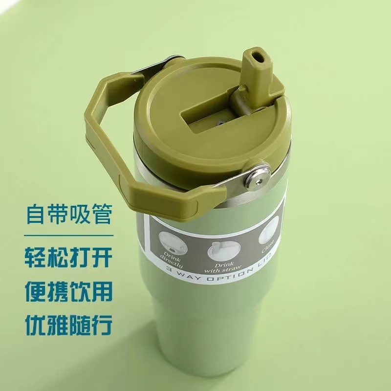 Customized cross-border hand-held car cups, double-layer stainless steel insulated cups, portable car men's and women's outdoor vacuum water cups Application Scenario