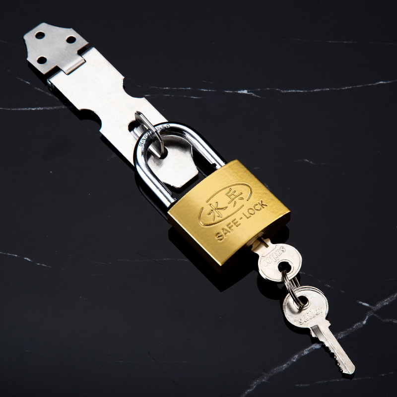 Sailor brand iron lock, small copper lock, lock head, household imitation copper padlock, single opening lock, full opening [Cross-border white Label] details Picture