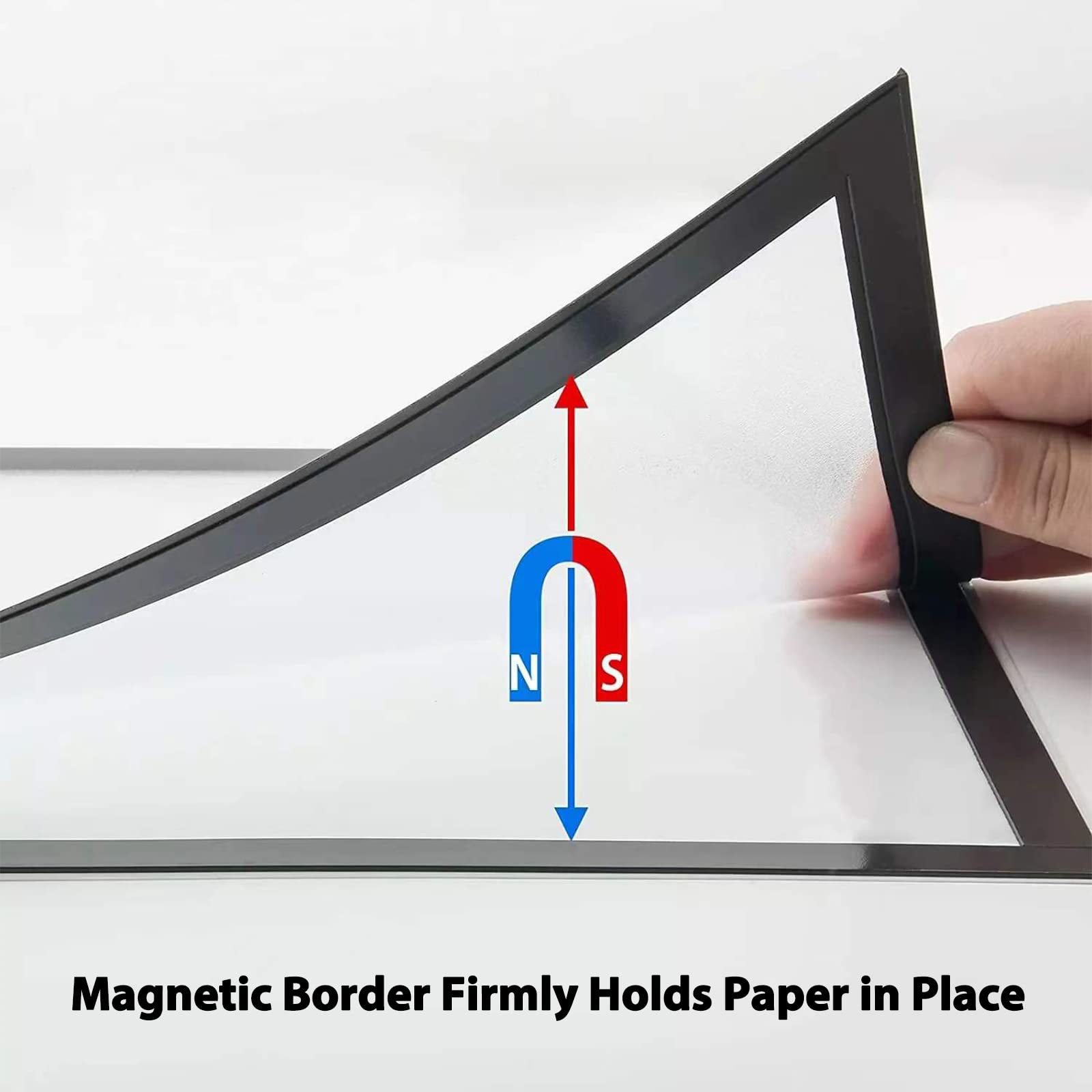 Kashi a4 self-adhesive certificate display frame without punching, business license frame display frame, magnetic wall sticker picture frame Specification image
