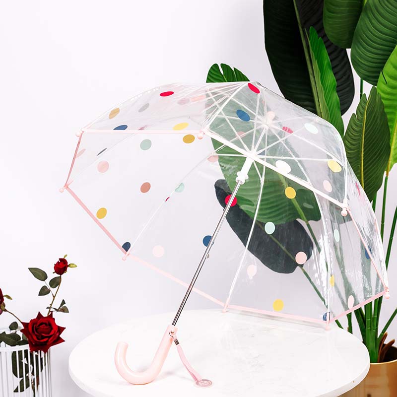 RST factory wholesale anti-pinch umbrellas, colorful polka dot cute cartoon children's rain protection products, logo available details Picture