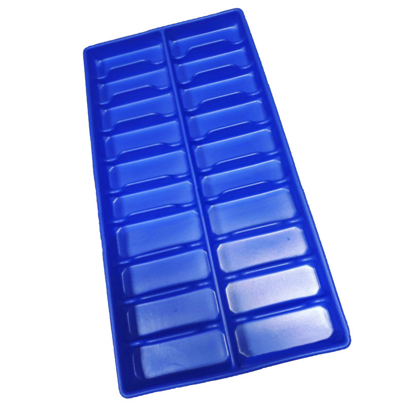 EVA眼镜架托盘泡棉内衬蓝色长方格托盘收纳防护EVA内托海绵厂家