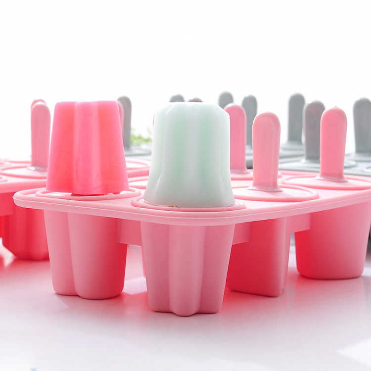 Simple, handcrafted DIY DIY 6-piece silicone ice cream Popsicle mold, ice box Popsicle mold in stock Application Scenario