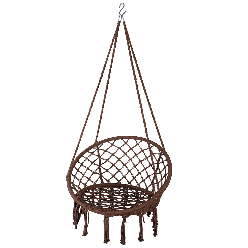 Wholesale of Sanjia hand-woven courtyard swing cradle, leisure indoor hanging basket chair, European-style outdoor camping hammock Specification image