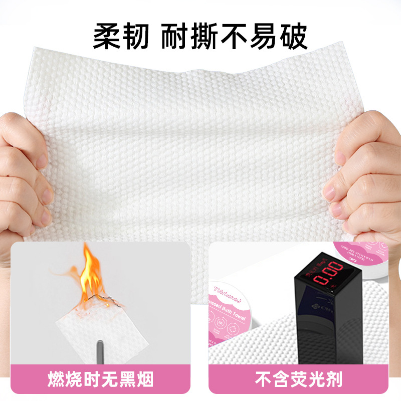 Cross-border customized English compressed towel, hotel travel set, disposable bath towel, enlarged pure cotton, hotel disposable Application Scenario