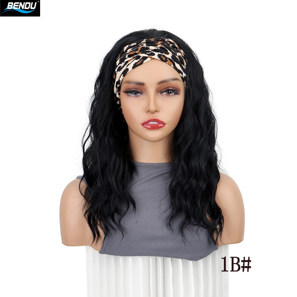 European and American wig covers: Long curly hair water ripple ice silk wig covers, high-temperature silk chemical fiber wigs for women's cross-border travel Application Scenario