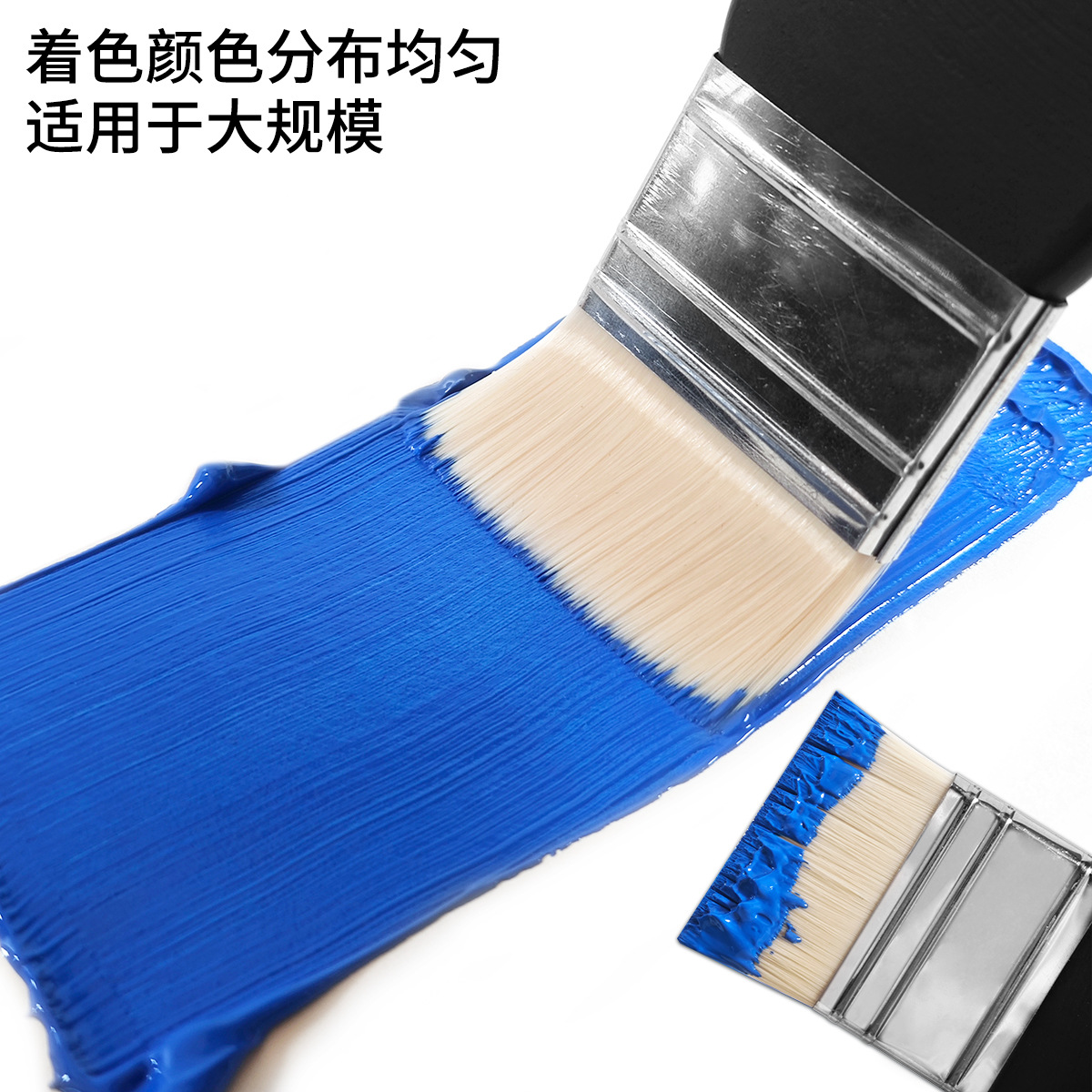 Cross-border board brush set: oil painting acrylic brush, watercolor paint, watercolor wall painting brush, nylon bristle flat head wooden brush Application Scenario