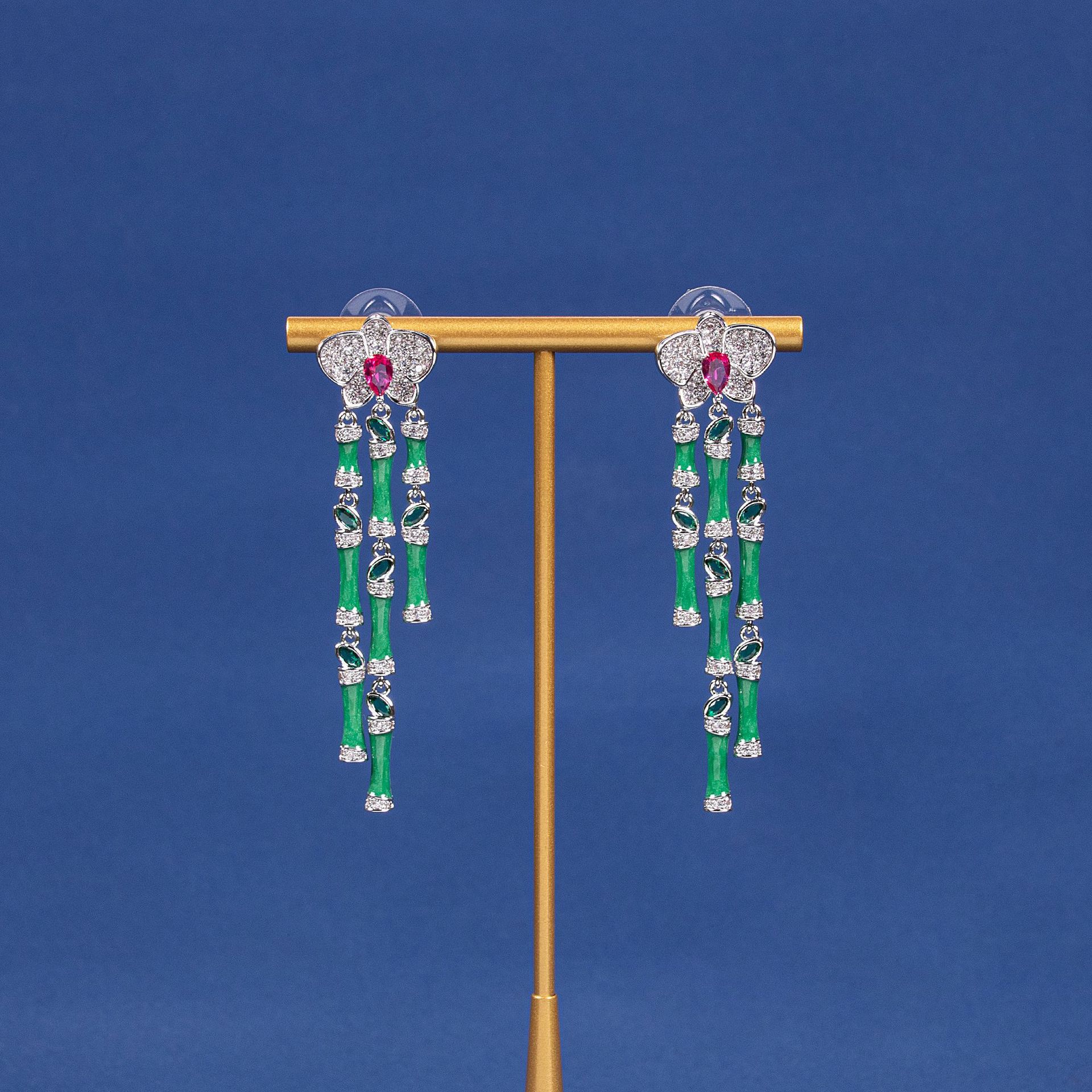 Lanfang kingzhu collar pendientes set desmontable orquídea broche lujoso goding joyería accesorios de banquete mujeres LYTJ30676 gutisa joyería moda multiplos accesorios vestido de banquete joyería Application Scenario