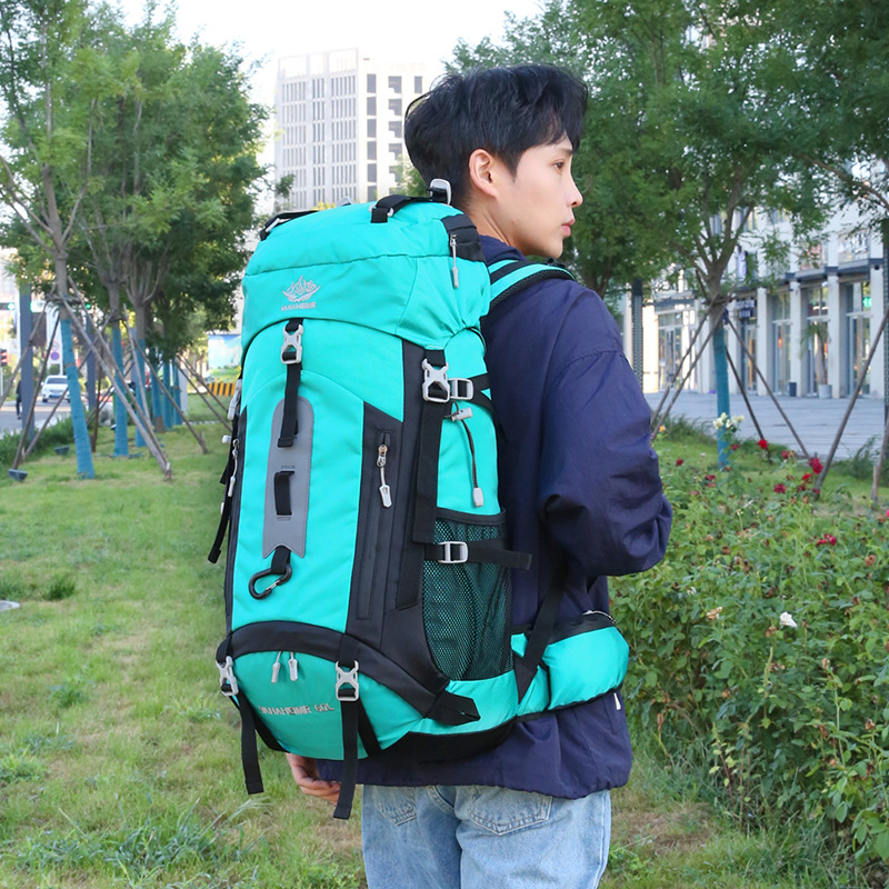 Yitu large-capacity outdoor mountaineering and camping sports bag, water-resistant and wear-resistant hiking travel backpack, Cross-border outdoor bag details Picture