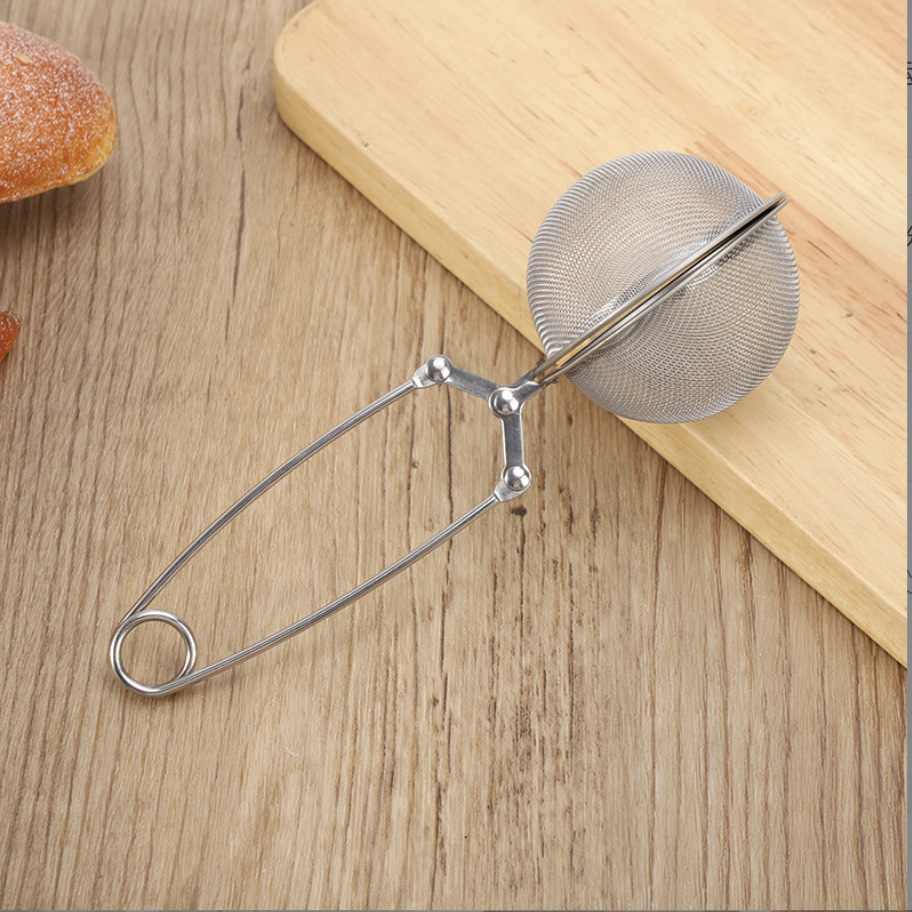 Stainless steel tea balls, tea strainers, tea brewing utensils, creative tea strainers, tea bags and tea sets details Picture