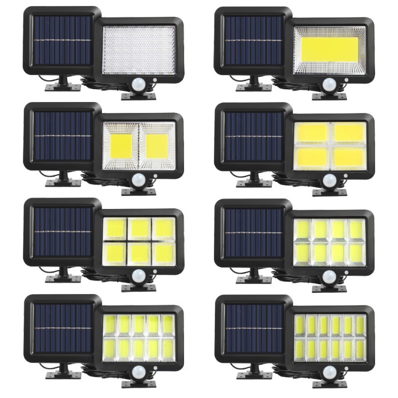 Cross-border new solar sensor light, outdoor waterproof garden light, split lighting, wall lamp, solar floodlight Specification image