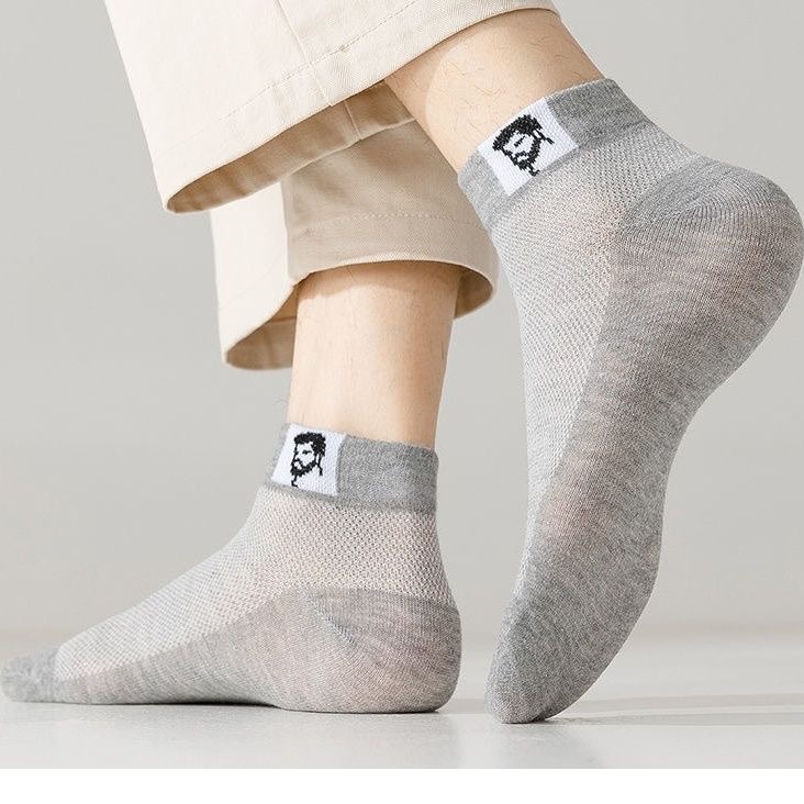 Zhuji socks Men's short socks Summer thin all-cotton men's socks anti-odor and sweat-absorbing summer factory direct sales wholesale Specification image
