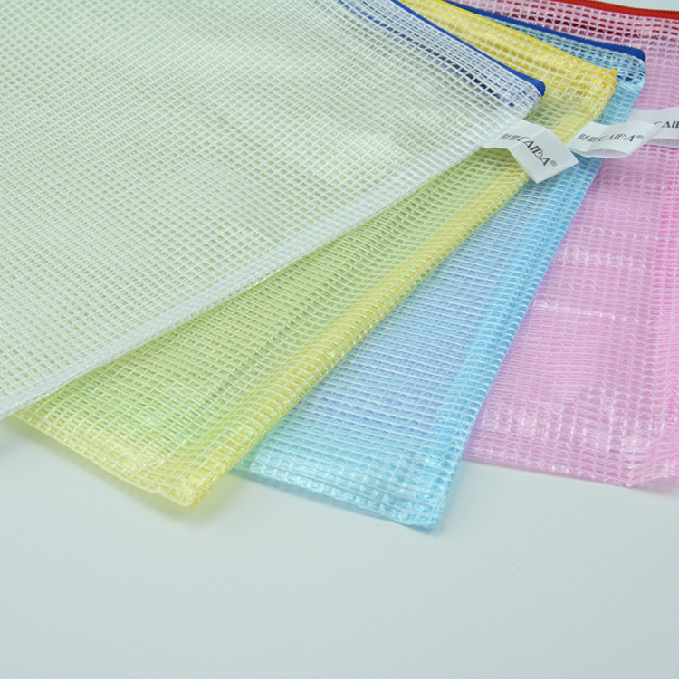 Grid zipper file bag, student office stationery and information bag, learning supplies, bill storage, transparent A4 pull TAB Application Scenario