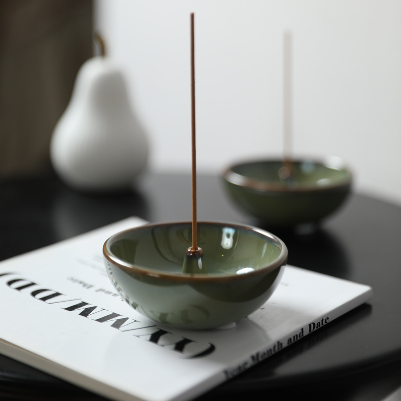 New Chinese-style creative ceramic incense holders, standing incense plates, incense bases, incense trays, incense sticks, incense burners, incense ornaments, and aroma diffusers Specification image