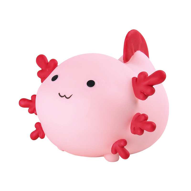 【 Customized 】 Cute Salamander Squeeze Fun Stress-relieving toys, stress-relieving toys, soft silicone rubber venting dolls Item Picture
