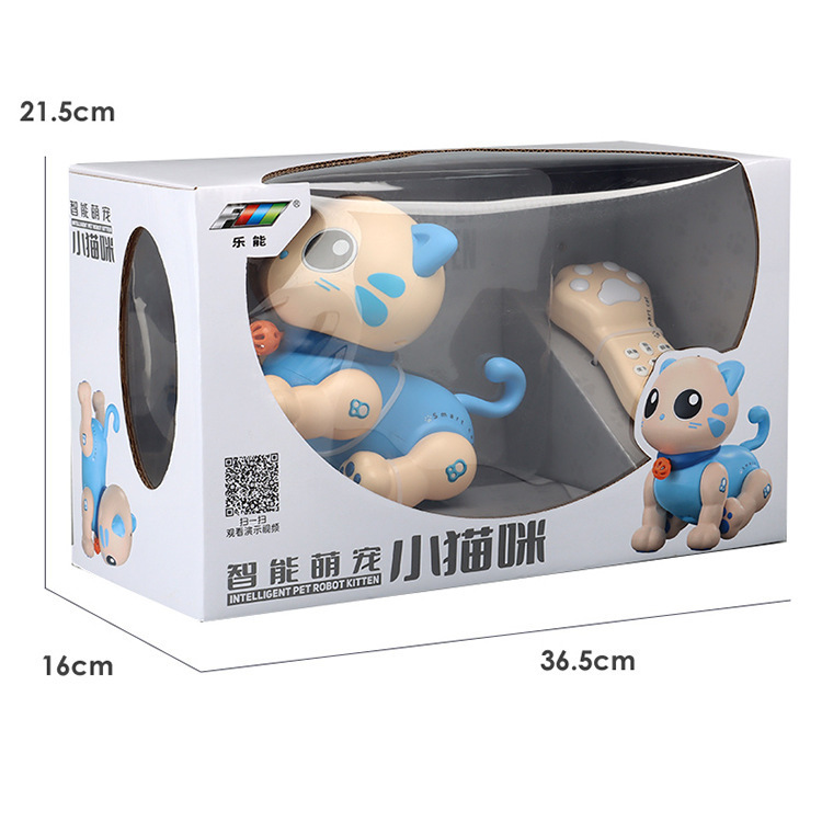 Leneng K31 Smart cute pet cat programming design, sound, light, music remote control, electric robot cat Interactive early education Item Picture
