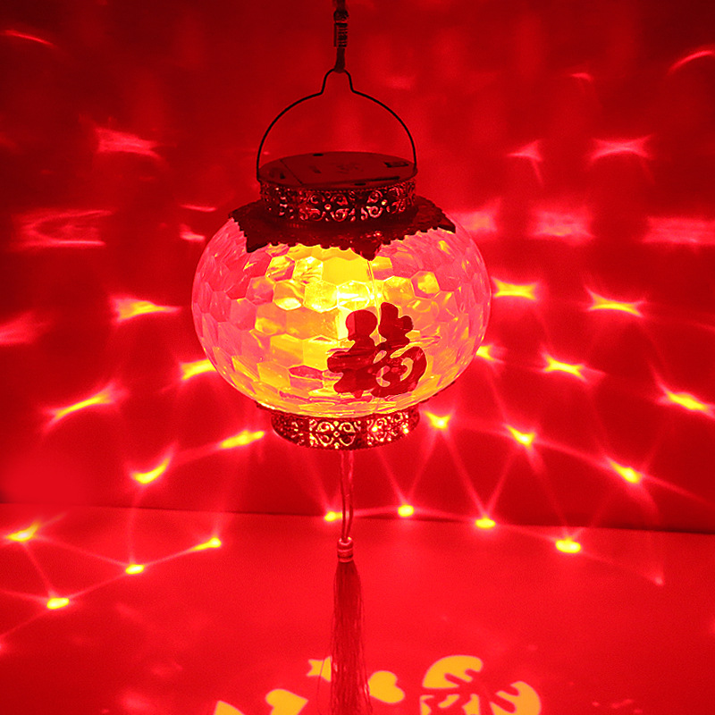 Dynamic projection red lanterns 2024 New Year Lantern Festival Decorations, Luminous Festival Grand Prosperity lanterns Manufacturer wholesale Specification image