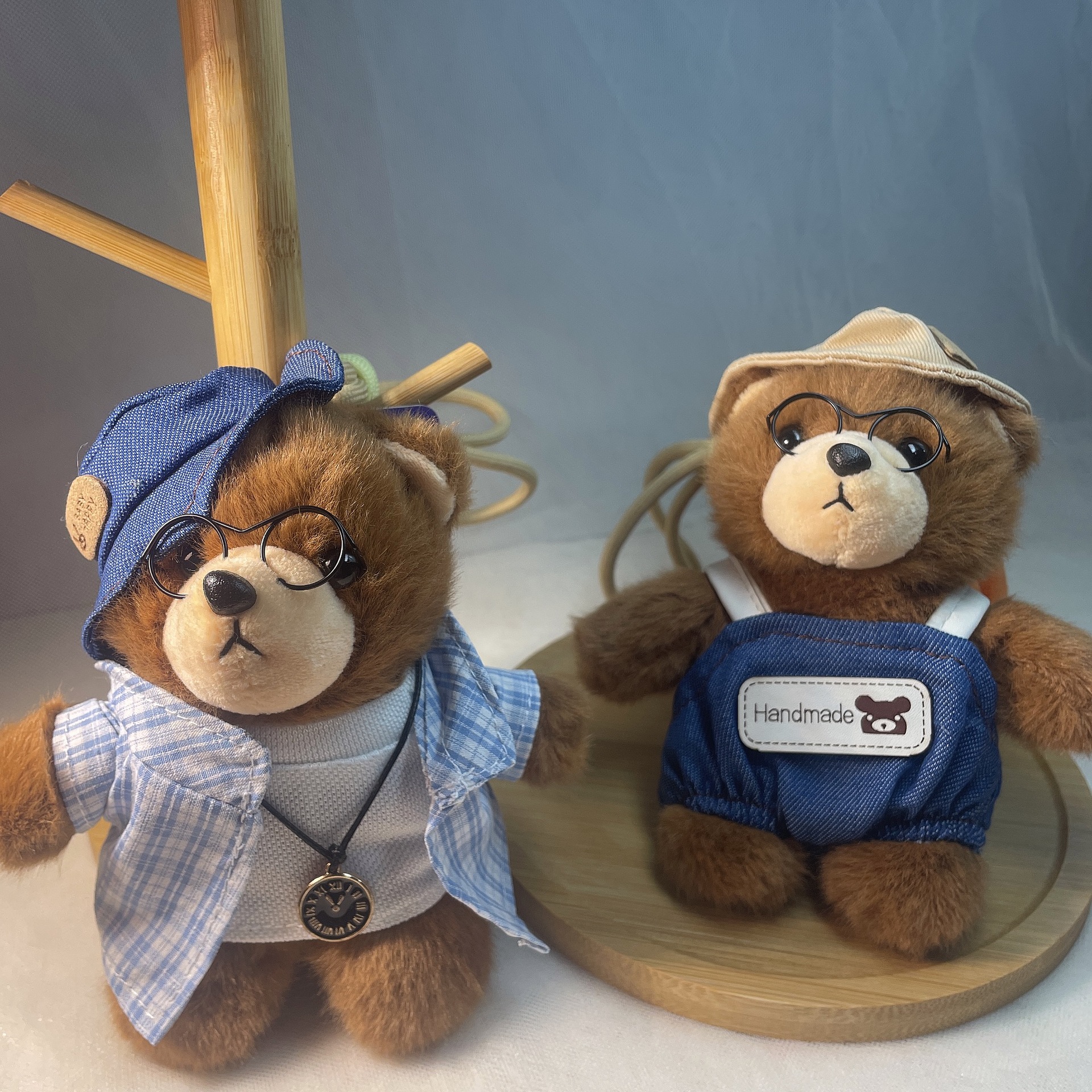 威廉熊挂件毛绒玩具创意小熊情侣钥匙扣包包挂饰生日礼物女生礼物细节图