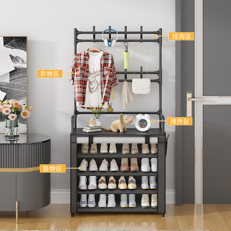 6604B Multi-layer shoe and hat rack, storage rack, shoe storage rack, dust-proof shoe rack Specification image