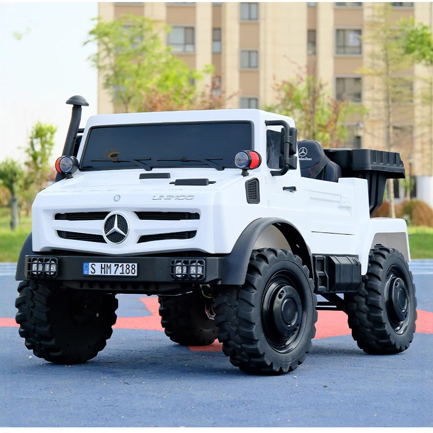 奔驰儿童电动车可坐大人四轮大号无刷电机汽车带遥控小孩玩具童车产品图