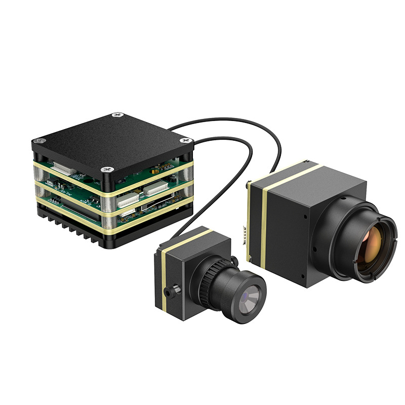 AI制导目标识别单目热成像秒锁FPV无人机抗干扰模组