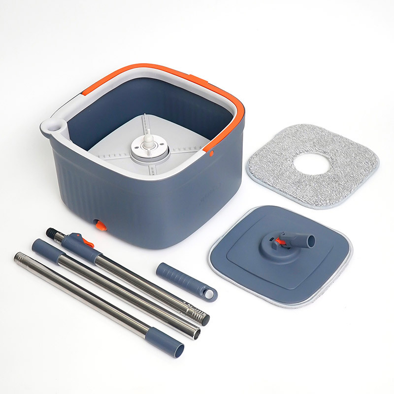 Household sewage separation mop, hand washable rotating mop, large panel, dry and wet dual-purpose cleaning mop, one mop clean details Picture