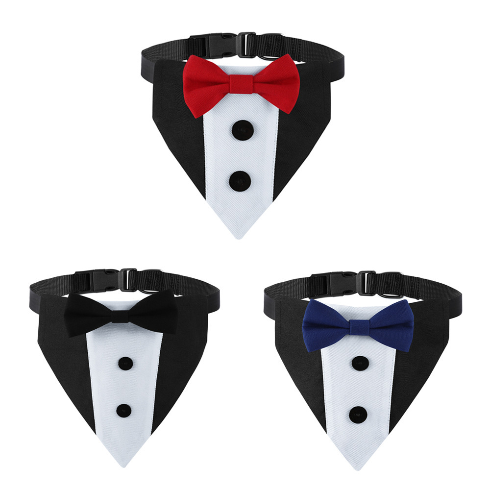 宠物领结围巾猫咪围脖宠物口水巾针织围巾宠物围兜多款可选