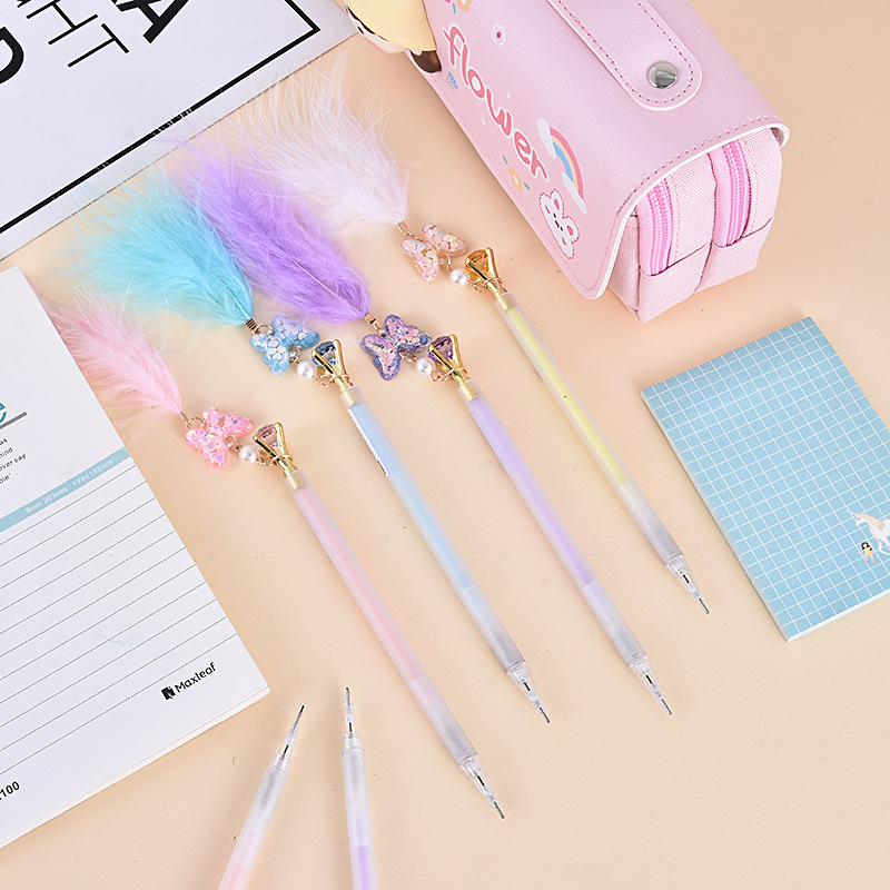 Oufeiya 5617 Korean version Creative Girl Heart Pendant, Mechanical Pencil, Diamond butterfly Feather Pendant, Activity Pencil Oufeiya 5617 Korean version Creative Girl Heart Pendant, Mechanical Pencil, Diamond butterfly Feather Pendant, Activity Pencil