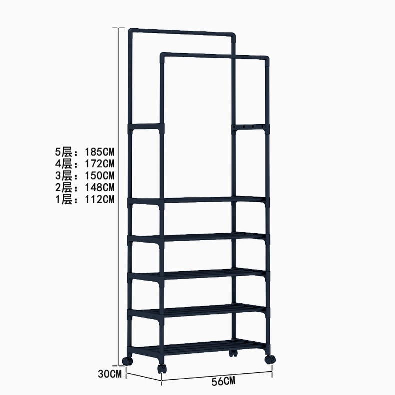 Home indoor clothes drying rack, floor-standing bedroom, stainless steel ceiling, no need for drilling, telescopic rod, free shipping for hanging clothes Application Scenario