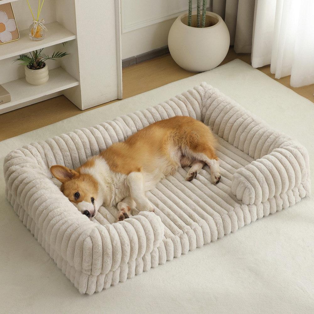 2025 cross-border new arrival pet kennel invierno caliente gran perrera para perros alfombra para mascotas gato kennel cama para perros alfombra para perros details Picture