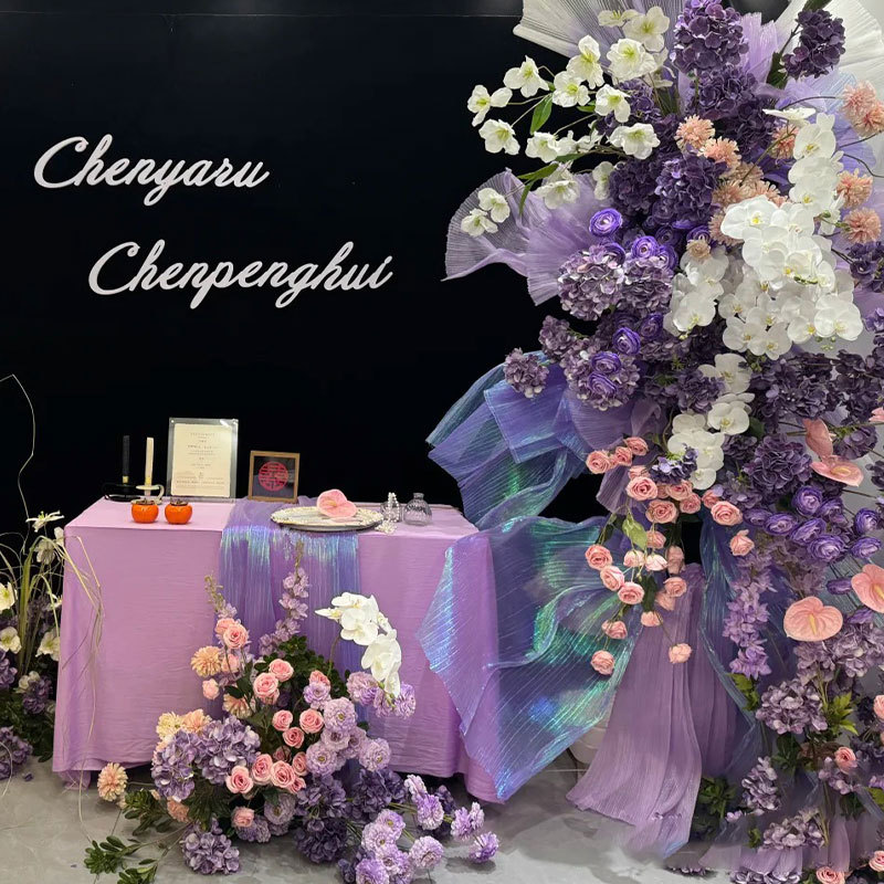 仿真花DIY发饰配件/假花/5朵塑膠花/仿真花/假花批发产品图