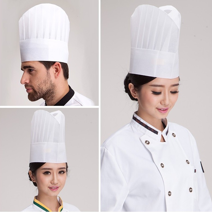 Disposable chef caps, non-woven fabric chef caps, paper caps, tall caps, medium caps, low caps, strip caps, thickened work caps