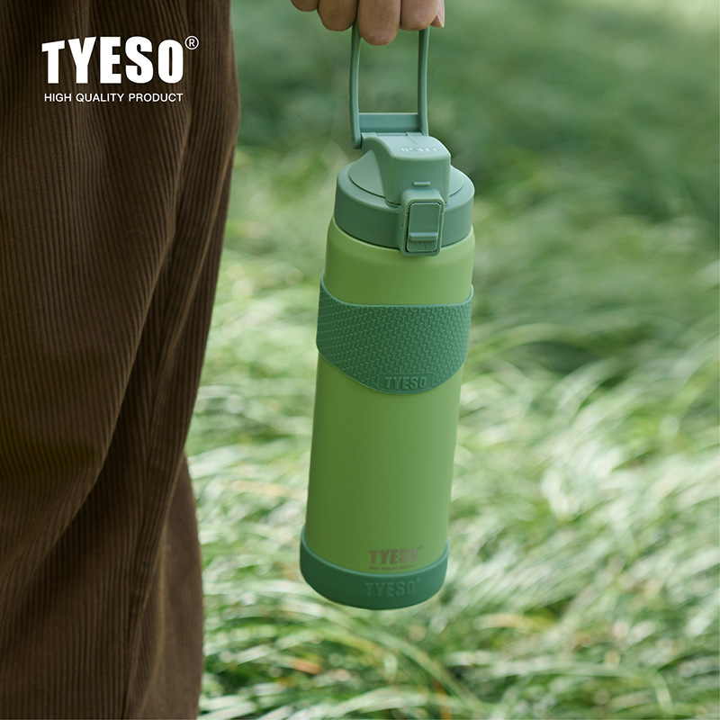 TYESO/ Taishuo Fashionable and simple couple insulated Cup, large-capacity sports vacuum water cup, Outdoor dual-purpose cup Specification image