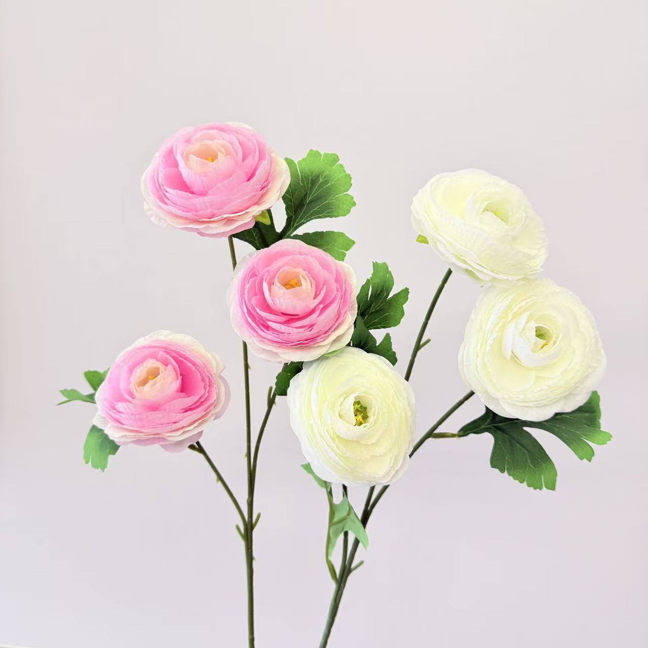 渐变3头千层露莲仿真花茶玫洋牡丹花艺软装假花千层牡丹厂家批发产品图