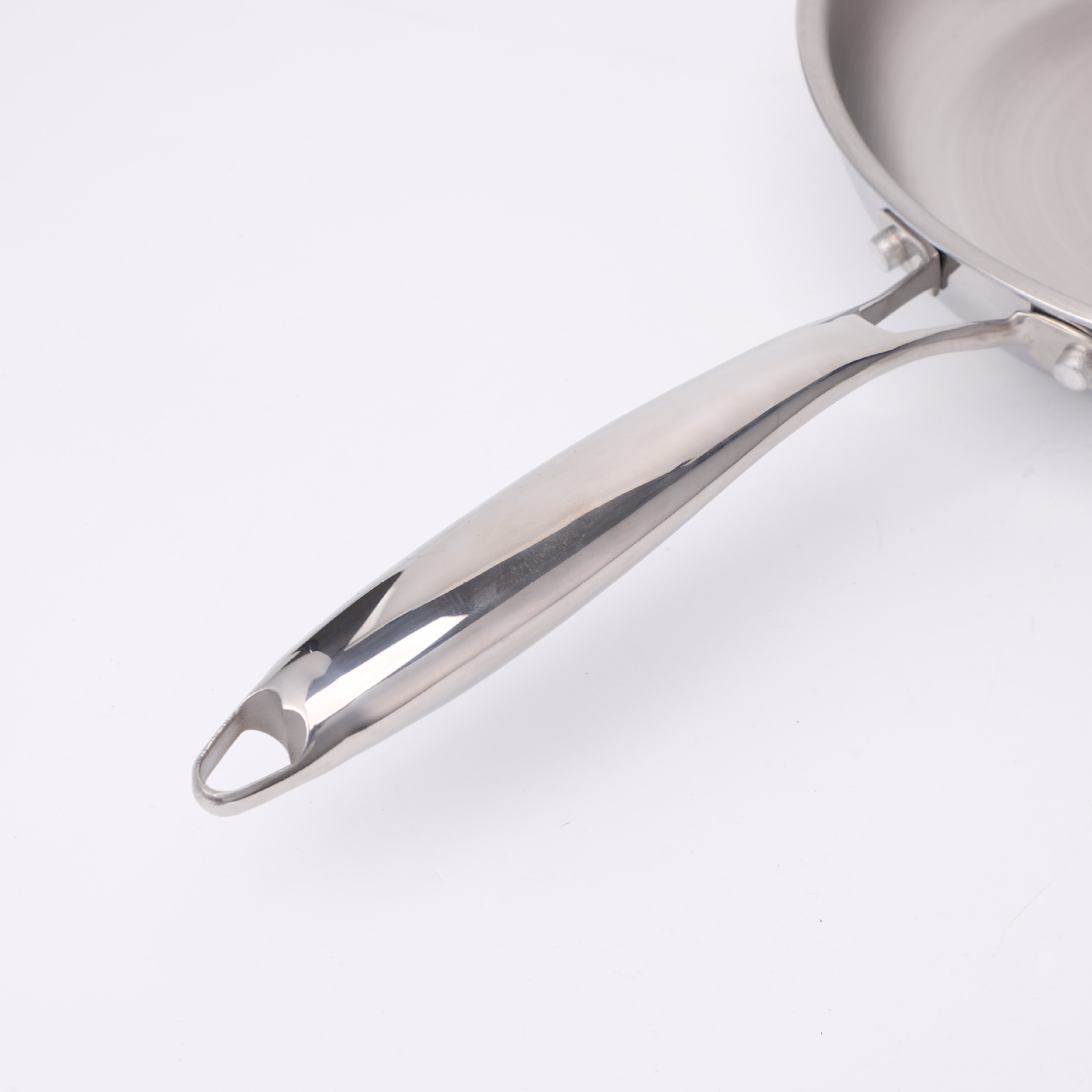 Extra grueso acero inoxidable 316 sartén sin recubrimiento antiadherente steak steak huevo hook hook gas Specification image