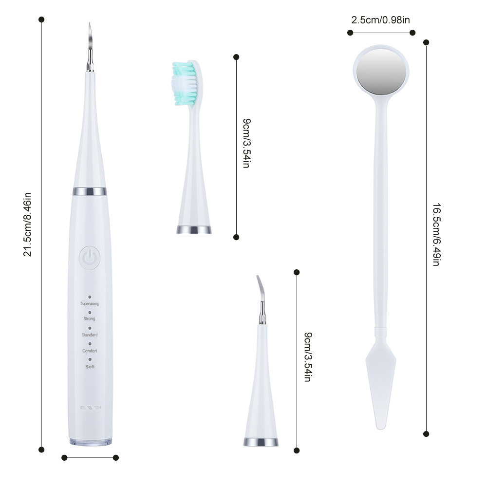 A popular foreign trade product, the six-in-one electric toothbrush set, portable tartar removal, teeth cleaning and beauty device Application Scenario