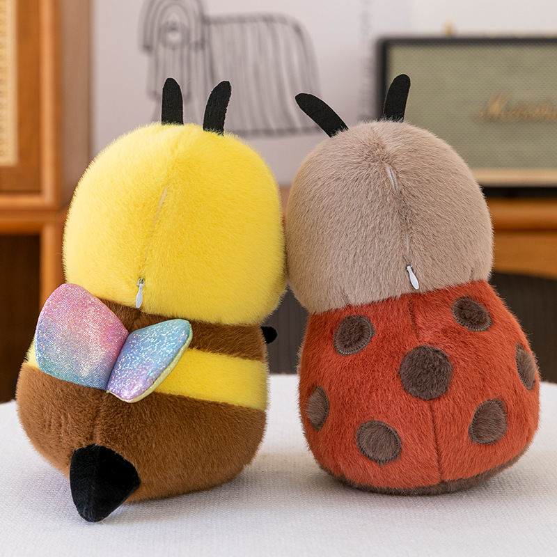 Original little bee doll wholesale, home sofa cushions, decorative items, cartoon cute bee plush toys Specification image
